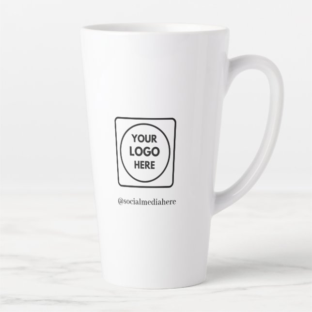 Custom Tall 17oz Logo Latte No Minimum mug (Right)
