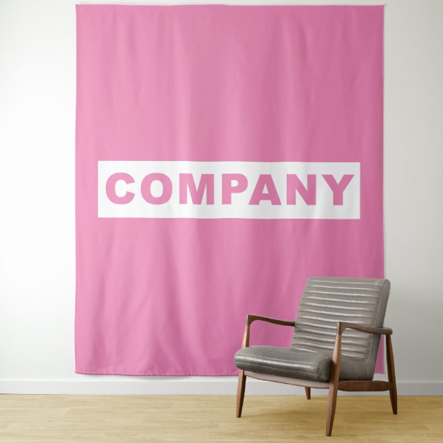 Custom Tapestry Business Logo Company  (In Situ)