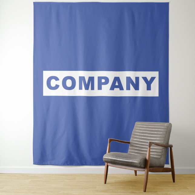 Custom Tapestry Business Logo Company (In Situ)
