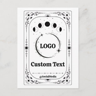 Custom Tarot Business Logo Promotion Marketing Fun Holiday Postcard