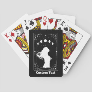 Custom Tarot Hallowedding Bridesmaid Bridal Party  Playing Cards