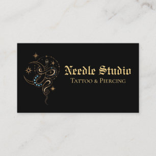 Custom Tattoo Studio Business Card   Modern Bold 