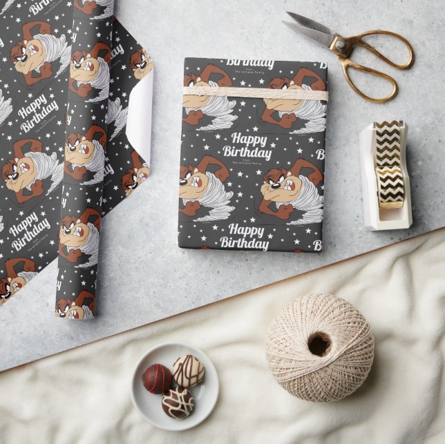 Custom TAZ™ Happy Birthday Wrapping Paper (Crafts)