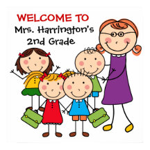 Custom Teacher and Students Welcome to Class Poste