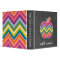 Custom Teacher Apple with Trendy Chevron Pattern