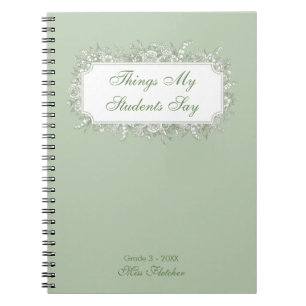 Custom Teacher Appreciation Gift Teaching Journey  Notebook