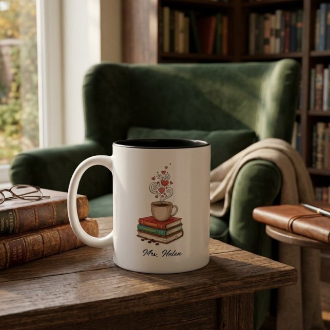 Custom Teacher Appreciation  Two-Tone Coffee Mug (Creator Uploaded)