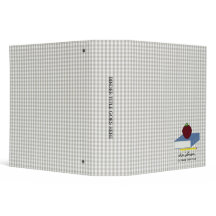 Custom Teacher Binder Gingham