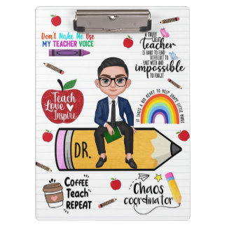 Custom Teacher Clipboard Back to School For Him