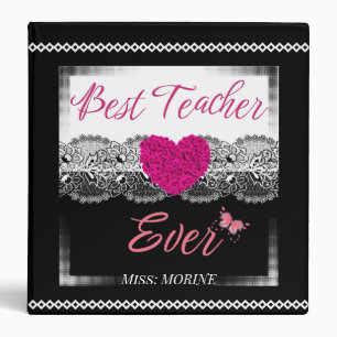 Custom Teacher Gift Educators Best Teacher Ever Binder