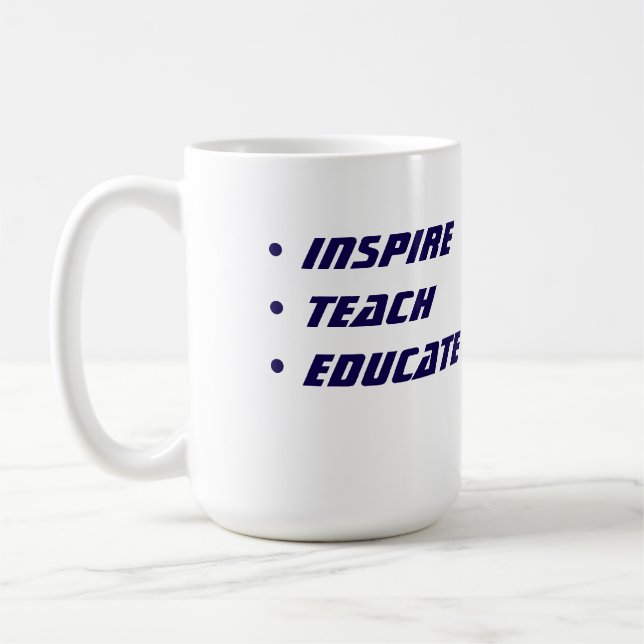 Custom Teacher Gift Mug  (Gauche)