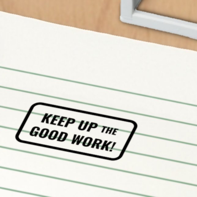 Custom Teacher Motivation School Homework Grading Self-inking Stamp (Creator Uploaded)