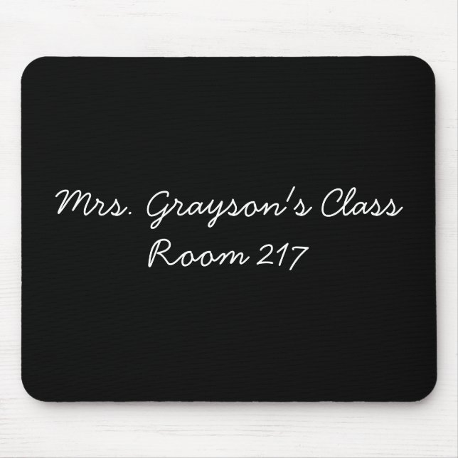 Custom Teacher Name Personalized Teacher Gift Mouse Pad (Front)