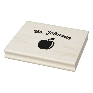Custom Teacher Name Rubber Stamp