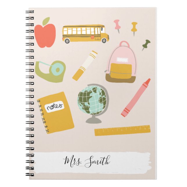 Custom Teacher Notebook Influence of a Great Teach (Front)