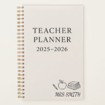 Custom Teacher Planner 2025–2026 – Personalized
