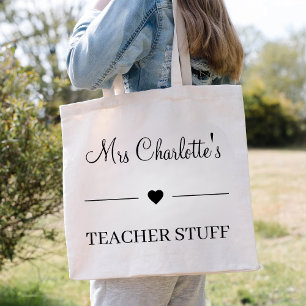 Custom Teacher Teacher Stuff Personalised Teacher Tote Bag