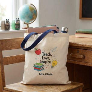 Custom Teacher Tote Bag Personalized Teacher Work