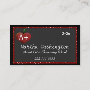 Custom Teachers Business Card