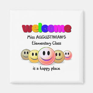 Custom Teachers Class Welcome Magnet