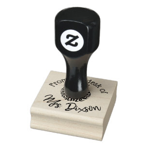 Custom Teachers Stamp! From the desk of 2x2 Rubber Stamp