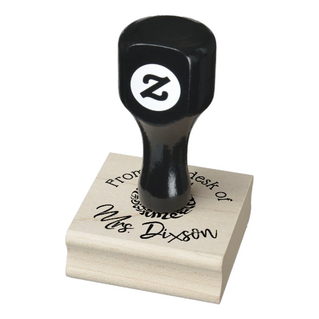 Custom Teachers Stamp!  From the desk of 2x2 Rubber Stamp (Stamp)
