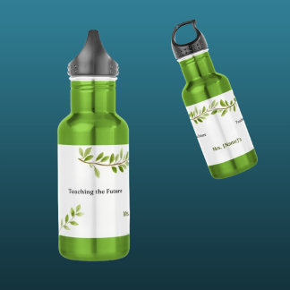 Custom Teaching the Future Green Branch 532 Ml Water Bottle