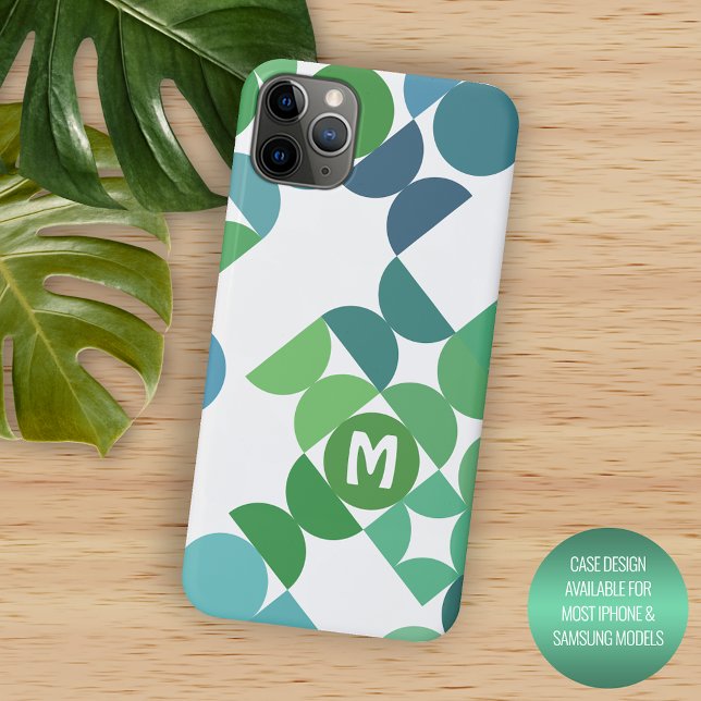 Custom Teal Blue Shamrock Green Retro Art Pattern (Creator Uploaded)