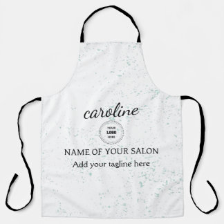Custom Teal Splatter Apron