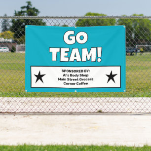 Custom Teal Team Banner