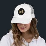 Custom Team Hat Bulk Order Black Gold Monogram<br><div class="desc">Ideal for business events,  retreats,  or staff branding. Personalize with a monogram for client gifts,  group orders,  or promotional use.</div>