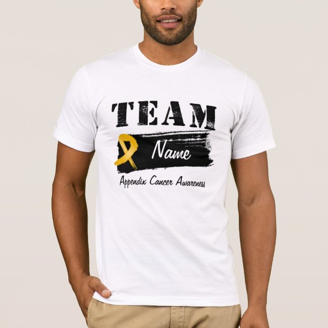 Custom Team Name - Appendix Cancer T-Shirt (Front)