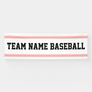 Custom Team Name Baseball Outfield Fence Banner