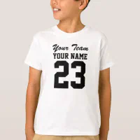 Custom Team Name Number Kids Sports Jersey T Shirt Zazzle