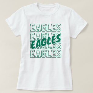 Custom Team Name On Repeat - School Spirit T-Shirt