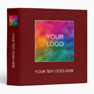 Custom Template Add Company Logo Here Binder