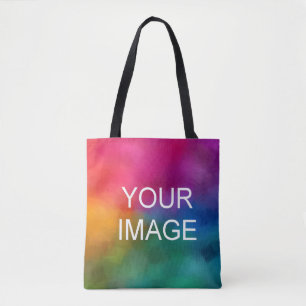 Custom Template Add Text Photo Logo Shoulder Tote Bag