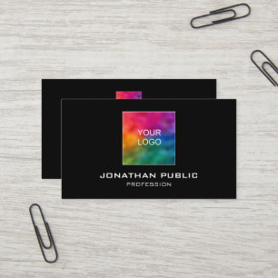 Custom Template Add Your Own Logo Here Modern Business Card