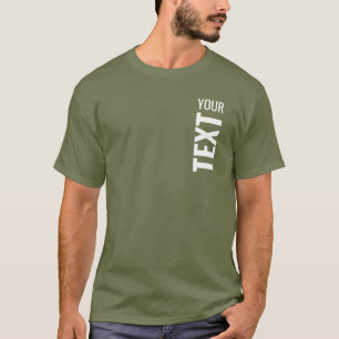 Custom Template Add Your Text Here Mens T-Shirt