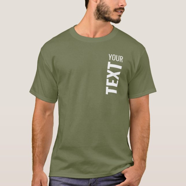 Custom Template Add Your Text Here Mens T-Shirt (Front)