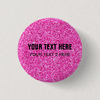 Custom Template Add Your Text Pink Glitter Look