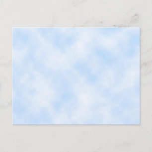 Custom Template: Blue Sky With Clouds Postcard