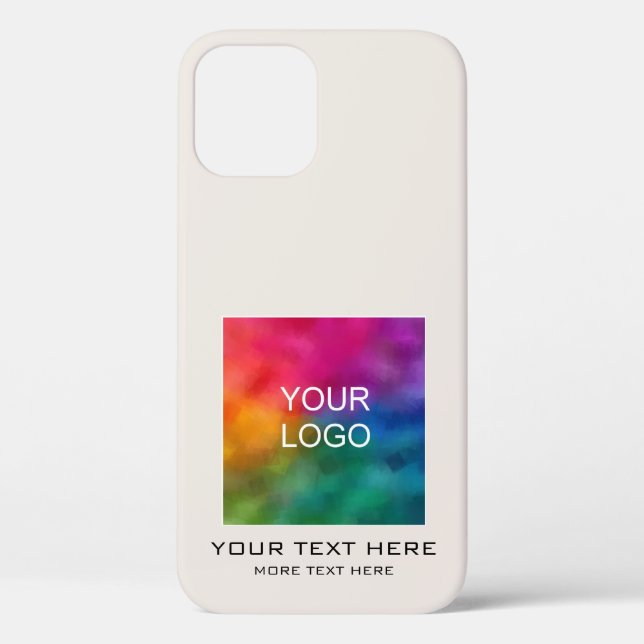 Custom Template Business Logo Elegant Trendy Case-Mate iPhone Case (Back)