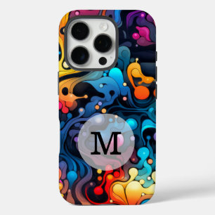 Custom Template Colourful Wavy Pattern iPhone 16 Pro Case