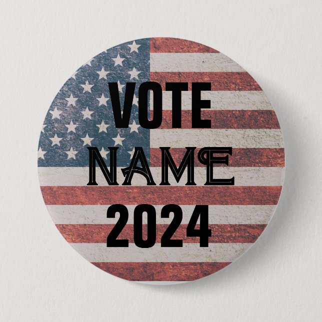 CUSTOM TEMPLATE ELECTION CAMPAIGN BUTTONS USA (Front)