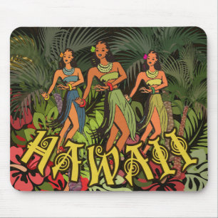 Custom Template Hawaii Art Print Mouspad Colour Mouse Pad