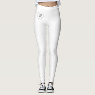 Custom Template Leggings Add Your Name Text Logo