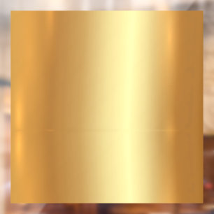 Custom Template QR Code Logo Text Faux Gold Blank Window Cling