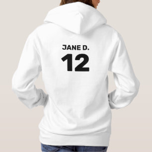 Custom template team attire (front & back design) hoodie