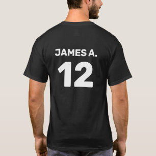 Custom template team attire (front & back design) T-Shirt